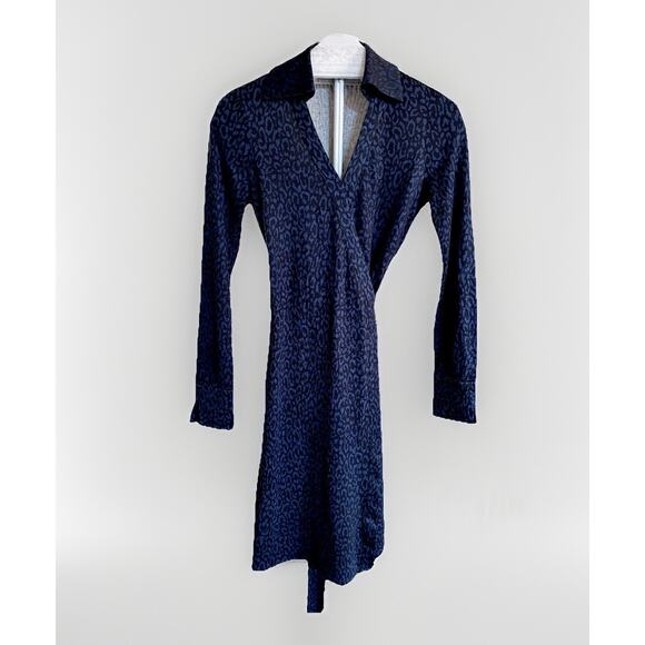 Diane von Furstenberg DVF Women Wrap Dress V-Neck, Long Sleeve 100% Silk Size 4 - Picture 1 of 16
